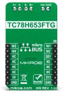mikroe-4883 MikroElektronika DC Motor 19 Click DC Motor Driver for TC78H653FTG for MikroBus