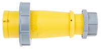 289 MENNEKES, AM-TOP IP67 Yellow Cable Mount 3P Industrial Power Plug, Rated At 32A, 110 V