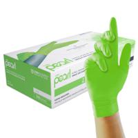 gp3504 Unigloves Pearl GP Green Powder-Free Nitrile Disposable Gloves, Size Large, 100Gloves per Pack