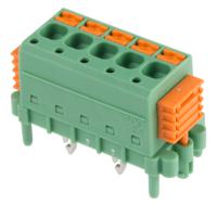 1864066 Phoenix Contact SDC 2.5/ 5-PV-5.0-ZB Series PCB Terminal Block, 5-Contact, 5mm Pitch, Through Hole Mount, 1-Row, Screw