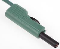 973646104 Hirschmann Test & Measurement, 16A, 30 V ac, 60V dc, Green, 1m Lead Length