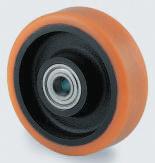 ftp20050x20 Tente Yellow Polyurethane Abrasion Resistant, Corrosion Resistant Trolley Wheel, 1000kg