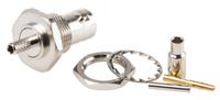 1-1337548-0 TE Connectivity, Jack Panel Mount BNC Connector, 50Ω, Crimp Termination, Straight Body