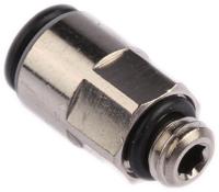 3101-06-55 Legris LF3000 Series Straight Threaded Adaptor, M7 Male to Push In 6 mm, Threaded-to-Tube Connection Style