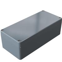 01121209 Rose Aluminium Standard Series Grey Die Cast Aluminium Enclosure, IP66, IK09, Grey Lid, 122 x 120 x 90mm