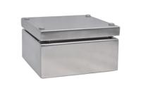 241-0787 RS PRO 304 Stainless Steel Enclosure, IP66, 150 mm x 150 mm x 81mm