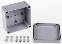 12048401 Spelsberg TK PC Series Grey Polycarbonate Enclosure, IP66, Grey Lid, 110 x 110 x 66mm