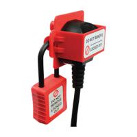 pl13 Martindale Red 1-Lock PP Padlockable Power Outlet Locking System, 6mm Shackle