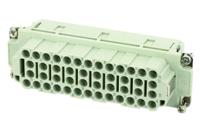 c146-10b046-500-10 Amphenol Industrial Heavy Duty Power Connector Insert, 16A, Female, Heavy Mate C146 Series, 46 Contacts