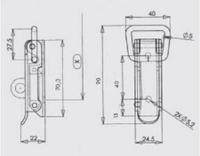 40079-ezi Savigny Steel Lockable,Spring Loaded Toggle Latch