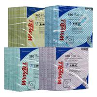 19139 WYPALL WypAll® X80 Plus Critical Clean™  Blue Cloths for Industrial Cleaning, Dry Use, Box of 30, 355 x 335mm,