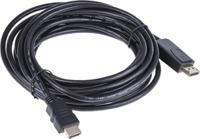 182-8791 RS PRO Male DisplayPort to Male HDMI, PVC  Cable, 1080p, 5m