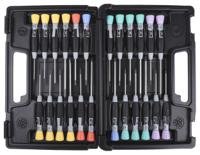 706-5 Bahco Hexagon; Phillips; Pozidriv; Slotted; Torx Precision Screwdriver Set, 24-Piece