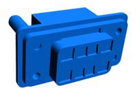 172063-1 TE Connectivity 5mm Pitch Blind Mate Drawer Connector Backplane Connector, Male, Straight, 4 Column, 2 Row, 8 Way