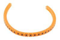 812-1275 RS PRO Snap On Cable Markers, Black on Orange, Pre-printed "9", 3 → 3.4mm Cable