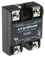 d2490 Sensata Crydom Series 1 240 VAC Series Solid State Relay, 90 A rms Load, Surface Mount, 280 V rms Load, 32 V Control