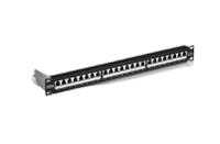 tc-p24c6as Trendnet TC Series Cat5e, Cat6, Cat6a 24 Port Patch Panel Shielded 40mm Black