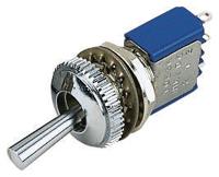 106321175 APEM Toggle Switch, Panel Mount, On-(On), SPDT, Solder Terminal, 24V dc