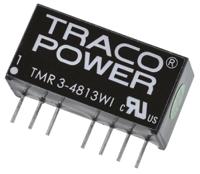 tmr-3-4813wi TRACOPOWER TMR 3WI DC-DC Converter, 15V dc/ 200mA Output, 18 → 75 V dc Input, 3W, Through Hole, +85°C Max Temp