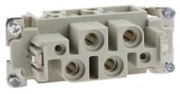 09380062701 HARTING Heavy Duty Power Connector Insert, 80A, Female, Han K Series, 6 Contacts