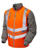 pr498-m PULSAR Orange Breathable Hi Vis Bodywarmer, M