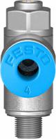 grla-m5-qs-4-d Festo GRLA Series Tube Exhaust Valve, 4mm Tube Inlet Port x M5 Male Outlet Port x 4mm Tube Outlet Port, 193138