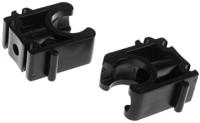 167061035 Georg Fischer PP Black Pipe Clamp, 0.63in x 1.22in x 1.06in, 0.24in