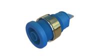 972355202 Hirschmann Test & Measurement Blue Female Banana Socket, 4 mm Connector, Tab Termination, 25A, Nickel Plating