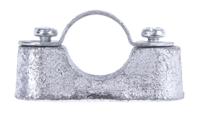 606-002 RS PRO Natural Galvanised Steel Clamp Jumper, 20mm Max. Bundle