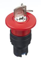 hw1b-x4r Idec HW Series, Key Release, Emergency Stop Push Button Head