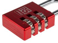781-6041 RS PRO Combination Aluminium Combination Padlock, 5mm Shackle, 30mm Body
