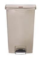 1883460 Rubbermaid Commercial Products Slim Jim 68L Beige Pedal Polyethylene Waste Bin