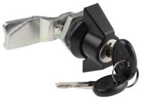 146-1796 RS PRO Clear Cabinet Lock, 24.5mm Panel-to-Tongue, 22.2 x 20.2mm Cutout, Key Unlock