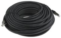 791-7034 RS PRO, 25m Cat6, Black RJ45 to Male RJ45 Male, F/UTP Shielded, Terminated LSZH Sheath