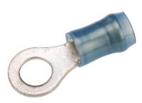 36160 TE Connectivity, PIDG Insulated Ring Terminal, M5 Stud Size, 1mm² to 2.6mm² Wire Size, Blue