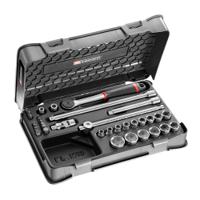 j431bsp Facom 35-Piece Metric 3/8 in Standard Socket/Bit Set with Ratchet, 6 point