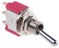 7101syzqe C & K Toggle Switch, PCB Mount, On-None-On, SPDT, Solder Terminal