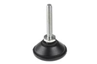 a040002 Nu-Tech Engineering M6 PA Reinforced Nylon Levelling Adjustable Foot, 300kg Static Load Capacity