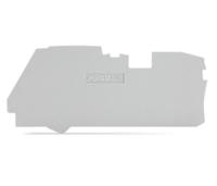2116-1291 WAGO TOPJOB S, 2116 Series End and Intermediate Plate for Use with 2116 Series Terminal Blocks