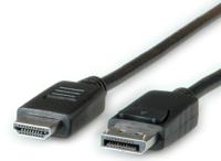11045782-10 Roline Male DisplayPort to Male HDMI, PVC  Cable, 1080p, 3m