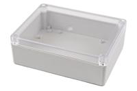 rp1230c Hammond RP Series Light Grey Polycarbonate General Purpose Enclosure, IP65, Clear Lid, 165 x 125 x 55mm