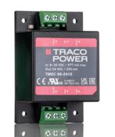 tmdc-06-2415 TRACOPOWER TMDC 06 DC-DC Converter, 24V dc/ 250mA Output, 9 → 36 V dc Input, 6W, Chassis Mount, +93°C Max Temp
