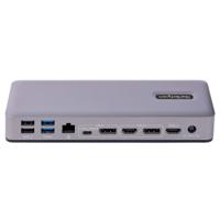 dk31c3mncrue StarTech.com Triple Monitor 4K USB-C Docking Station with HDMI DP - 7 x USB ports, USB C