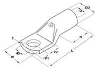 krt-10-8 NEMIQ, KRT Crimp Terminal, M8 Stud Size, Metal