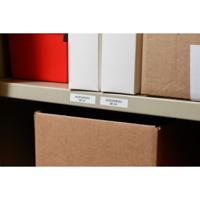 m7c-2000-595-wt Brady B-595 Black on White Cable Labels, 15.24 m Length, 50.80 mm Width, 50.8mm Label Width