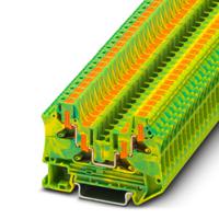 1088736 Phoenix Contact  PTV Series Green/Yellow, Push In Termination