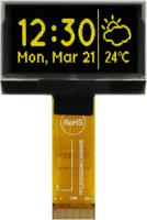 mcot128064b1v-ym Midas 1.54in Yellow Passive matrix OLED Display 128 x 64pixels TAB I2C, Parallel, SPI Interface