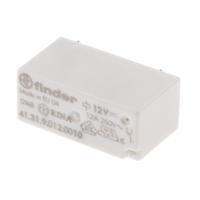 413190120010 Finder PCB Mount Power Relay, 12V dc Coil, 12A Switching Current, SPDT