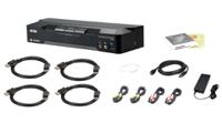 cm1942-at-g Aten Dual Monitor USB DisplayPort KVM Switch, 3.5 mm Jack 4096 x 2160 Maximum Resolution