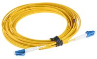135-553 RS PRO LC to LC Duplex Single Mode OS1 Fibre Optic Cable, 9/125μm, Yellow, 10m